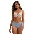 thumbnail image 4 of Unique Bargains Women's Cotton High Waist Tummy Control Briefs S Gray, 4 of 6