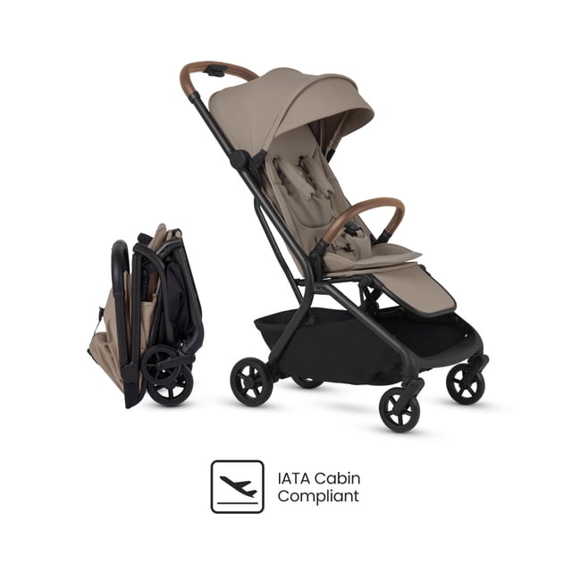 Silla de paseo Silver Cross Nia Compact Travel, color champán