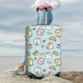 thumbnail image 7 of Rateoe Rabbit Burger Coffee Printed Luggage Cover, Suitcase Protector Fits 18-32 Inch Luggage-X-Large, 7 of 7
