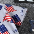 thumbnail image 3 of Quealent 4th of July Baby Bodysuit Romper One Piece Baby Boy Girl Outfit Usa Flag Romper American Flag Clothes Independence Day Baby Boys Girls Clothes Grey,6-9 Months, 3 of 5