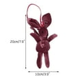 thumbnail image 3 of Nmdmisc Rabbit Plush Pendant Doll,Wishing Rabbit Bouquet Accessories,Valentine's Day Pendant Flower Decoration Gift (Red), 3 of 3
