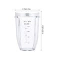 thumbnail image 4 of Vasos para batidora GahSelec de 18 onzas con tapas para sorber y sellar (paquete de 2), 4 of 8