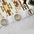 thumbnail image 4 of Homewish Rustic Western Aztec Blackout Curtains Set of 2 (52x84 Each),Boho Bohemain Geometric Window Curtains,Beige Brown Black Curtains and Drapes For Teens,Breathable Home Decor, 4 of 6