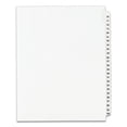 thumbnail image 2 of Preprinted Legal Exhibit Side Tab Index Dividers, Avery Style, 25-Tab, 76 To 100, 11 X 8.5, White, 1 Set, (1333) | Bundle of 5, 2 of 7