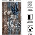 thumbnail image 2 of Rustic Flower Board Towels, 2 PCS, Blue Butterfly Vintage Wooden Plank Hair Face Towel Soft Shabby Chic Country Fingertip Towel Fast Drying Washcloth for Bathroom Kitchen Women Guest Cabin, 2 of 7