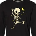 thumbnail image 4 of Inktastic Cute Dancing Skeleton Long Sleeve T-Shirt, 4 of 5