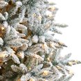 thumbnail image 4 of Nearly Natural 8ft. Flocked West Virginia Spruce Artificial Christmas Tree with 600 Clear Lights and 1856 Bendable Branches, 4 of 10