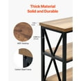 thumbnail image 4 of VEVOR Mesa de consola estrecha para sofá , 55,1 pulgadas detrás de la mesa del sofá, mesa de entrada larga de 3 niveles y mesa de pasillo delgada, mesa de sofá estrecha con marco de metal, 4 of 9