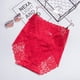 thumbnail image 1 of Ropa interior de encaje para mujer Bragas de cintura alta Conjunto sexy Paquete de 3, Rojo, 3xl Feliz Sencillez, 1 of 4