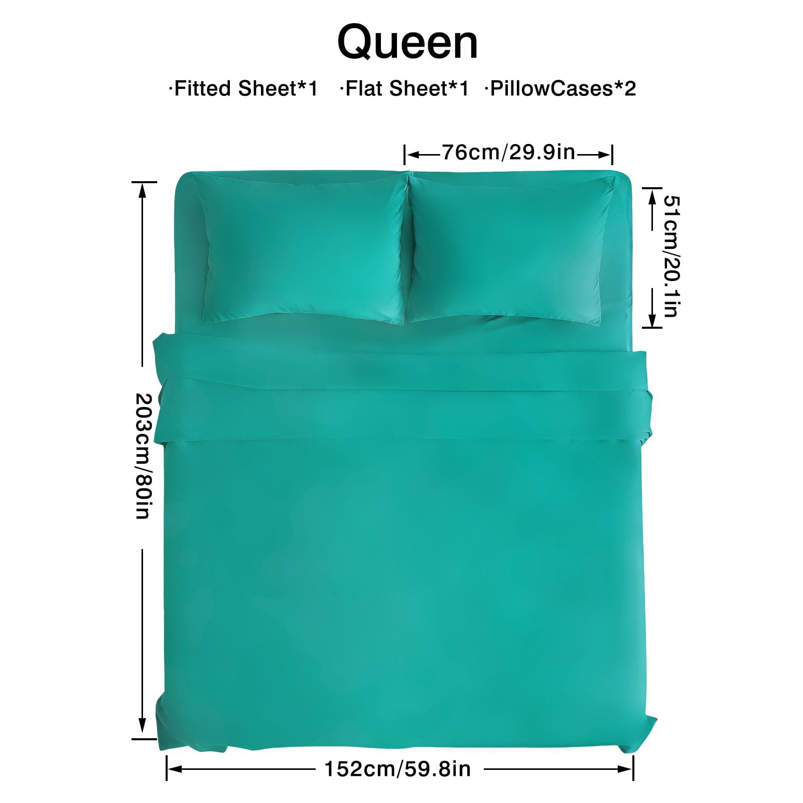 4Pcs Ultra-Soft 85g Sheet and Pillowcase Set, Soft Solid Color, Machine Washable, Suitable For All Seasons, Christmas Comfortable Bedding Set, Available For Single, Double, King, and Queen Beds