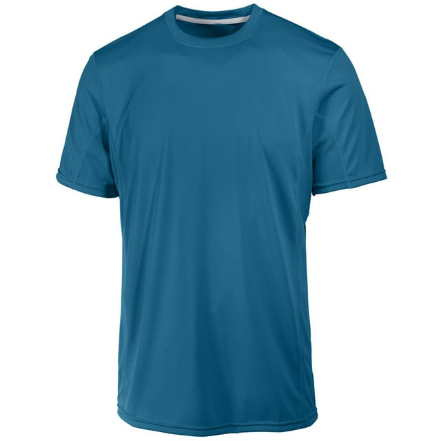 Camiseta básica de rendimiento de ideología para hombre, azul, XX-Large