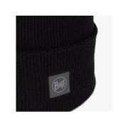 Buff CrossKnit Beanie, Solid Black