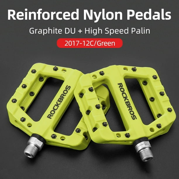 Rodamientos ultraligeros ROCKBROS, pedales de bicicleta, pedales de nailon para ciclismo de carretera, pedales bmx Mtb, plataforma plana, accesorios de piezas de bicicleta Tan Jianjun unisex