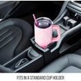 thumbnail image 6 of Silver Buffalo Wicked Glinda Pink Perfection Ombre Stainless Steel Tumbler with Handle and Straw, Fits in Standard Cup Holder, 40 Ounces, 6 of 7