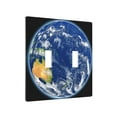 thumbnail image 2 of PAYOHTO Toggle Light Switch Wall Plate Vanuatu on Panet Earth Double Switch Cover Standard Size 2-Gang 4.50" x 4.5" Unbreakable Polycarbonate Thermoplastic, 2 of 6