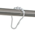 thumbnail image 4 of Mainstays Plastic Glide Shower Hooks, White, Set of 12, 4 of 6