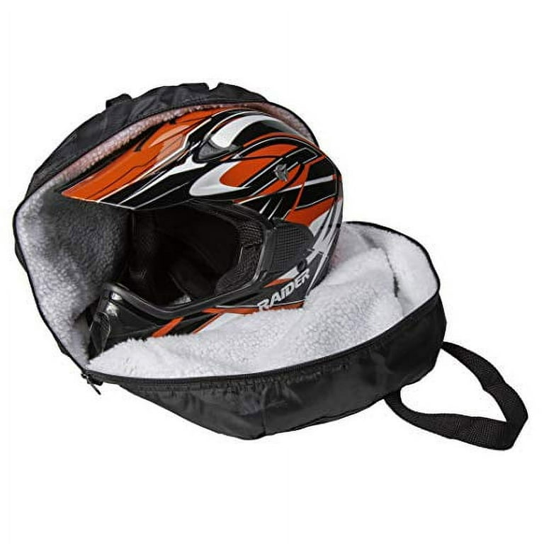 Raider BCS-8B Deluxe Black Nylon Durable Motorcycle MX Helmet Bag