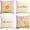 Pink&white, variant on Home Sweet Home Spring Summer Flowers Pink Throw Pillow Covers, 18 x 18 Inch White Cushion Case for Sofa Couch Set of 4
