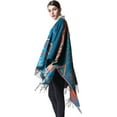 thumbnail image 4 of CAILDANL Women's Shawl Wraps Open Front Poncho Cape Oversized Sweaters Casual Cardigan Shawls for Fall Winter, 4 of 9
