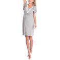 thumbnail image 6 of Breastfeeding Nightgown Pregnancy Sleep Dress Cotton Nursing Wear Easy Access Comfortable Maternity Clothes, 6 of 9