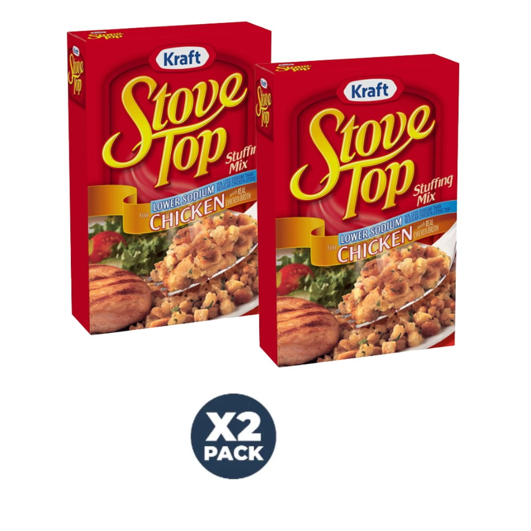 Stove Top Low Sodium Stuffing Mix for Chicken with 25 Less Sodium (6