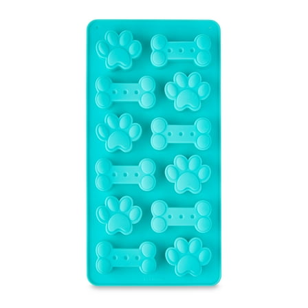 12-Cavity Bone and Paw Print Shape Silicone Mold, by Way To Celebrate