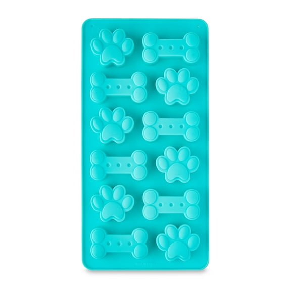 12-Cavity Bone and Paw Print Shape Silicone Mold, by Way To Celebrate