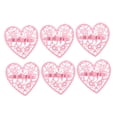 thumbnail image 4 of COSMOBETTY 6Pcs Delicate Napkin Clips Pink Heart Shape for Family Members and Friends During Parties, 4 of 7
