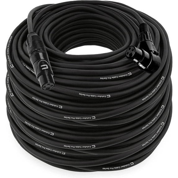Coluber Cable - Balanced XLR Cable Male to Right Angle Female - Audio Cable