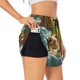 thumbnail image 1 of Balery Lazy Home Style Guinea Pig Pantalones cortos deportivos para mujer con forro y dos bolsillos, elásticos, para entrenamiento, gimnasio, yoga-X-Large, 1 of 7