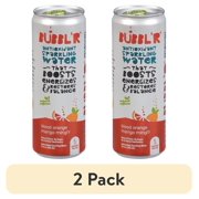 (2 pack) BUBBL'R Antioxidant Sparkling Water, blood orange mango mingl'r, 12 fl oz Can