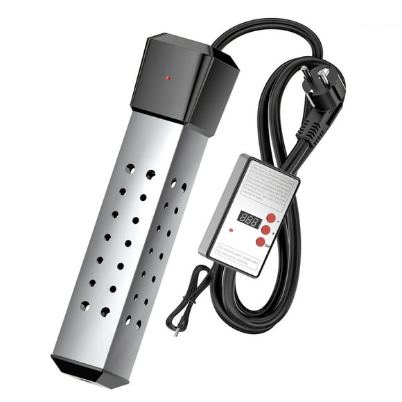 Immersion Water Heater with Temperature Control, 2000W Thermostat Portable Water
