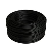 Cables Direct Online Cat6 Black 1000FT Solid Bare Copper 23AWG Riser (CMR) Bulk Ethernet Cable – 550MHz UTP PoE++ (4PPoE) Wire