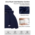 thumbnail image 7 of Wantdo Women's Hooded Recycled Jacket Insulated Autumn/Fall Puffer Coat Windproof Outerwear Navy XL, 7 of 7