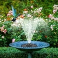 thumbnail image 2 of Ideal for Creating Water Features In Gardens, Ponds, Pools, Outdoors And Backyards. Stand - Alone Portable Solar Fountain Pump Kit Comes with 6 Nozzles. Solar - Powered, No Battery Required, 2 of 14
