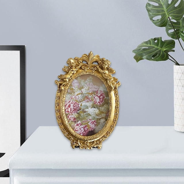 Marco de fotos floral tallado Fernando decorativo o colgar en la pared Marco de fotos