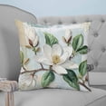 thumbnail image 4 of Pillow Covers 26x26 Set of 2, Country Flowers Throw Pillow Covers Decorative Couch Cushion Cover, Spring Botanical Magnolia Branches Microfiber Soft Square Pillowcases for Bedroom Living Room Sofa, 4 of 7