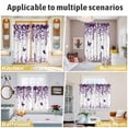 thumbnail image 5 of Purple Spring Botanical Kitchen Curtains Window Panels, Weeping Eucalyptus Butterfly Insulated Window Treatment Curtain, Grommet Curtains for Bedroom/Living Room/Bathroom, 2 Piece 42"Wx63"L, 5 of 8