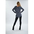thumbnail image 4 of Womens Long Sleeve Marled Colorblock Knit Top, 4 of 4