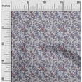 thumbnail image 2 of oneOone Cotton Flex Gray2 Fabric Asian Japanese Floral Dress Material Fabric Print Fabric By The Yard 40 Inch Wide, 2 of 4