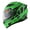 Mechanic Green, variant on 1Storm Motorcycle Full Face Helmet Street Bike Dual Visor/Sun Shield N-HJK316 Glossy Black