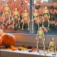 thumbnail image 6 of KatchOn, 12 Pcs Halloween Mini Skeletons Figurines - 6 Inch | Small Skeleton Figure for Crafts | Posable Halloween Little Skeletons, Halloween Party Decor | Miniature Skeletons, Halloween Decorations, 6 of 6