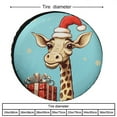 thumbnail image 2 of Cartoon Giraffe In Santa Hat With A Present Heavy Duty Spare Tire Cover Gifts for Couples Polyester Universal Spare Wheel Tire Cover Wheel Covers Universal for Trailer SUV Truck Camper Travel 14inch, 2 of 8