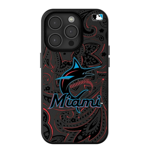 Keyscaper Miami Marlins Paisley iPhone Magnetic Bump Case