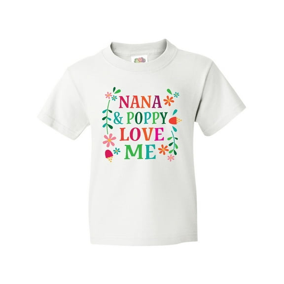 Inktastic Nana And Poppy Love Me Youth T-Shirt