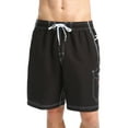 thumbnail image 2 of NEW Navy Blue Mens Size Large L Drawstring Board Shorts Swimwear, 2 of 3