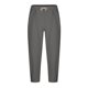 thumbnail image 3 of Pantalones largos para hombre, color liso, holgados, informales, con bolsillo, de lino, cintura elástica y cordón ajustable, de poliéster., 3 of 5