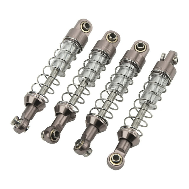 2 Pairs 60mm RC , Aluminum Alloy Shock Absorbers Compatible with WPL C14 C24 MN D90 99S Model