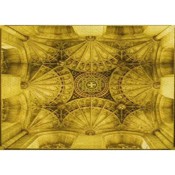 Ahgly Company Indoor Rectangle Patterned Dark Bisque Brown Area Rugs, 3' x 5'