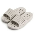 thumbnail image 2 of LAVA Women Men Shower Shoes Quick Drying Non Slip Bath Slippers Shower Sandals with Drain Holes Gray, 2 of 10